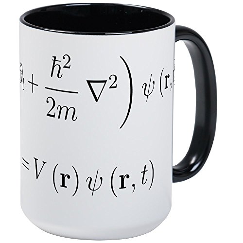 CafePress Schrodinger Equation, Older N Large Mug 15 oz (444 ml) Ceramic Coffee Mug