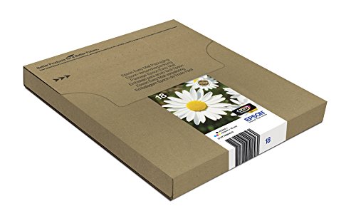 Epson Orginal 18 Tinte Gänseblümchen, XP-305 XP-402 XP-215 XP-312 XP-315 XP-412 XP-415 XP-225 XP-322 XP-325 XP-422 XP-425, EasyMail-Verpackung (Multip