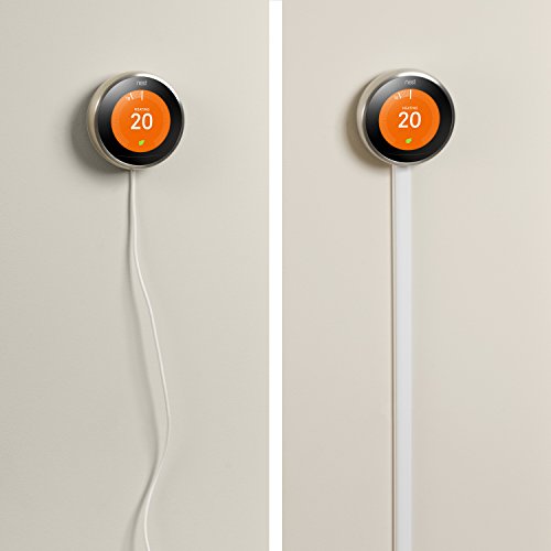 DLine Small Cord Cover Kit, 30ft SelfAdhesive Wire Hider, Half Round