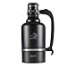 DrinkTanks Vacuum Insulated Stainless Steel Beer Growler, 128 oz., Obsidian, 128oz