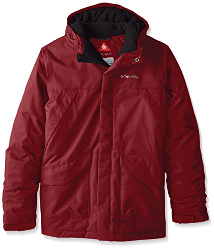 Columbia boys swiss mister jacket, large, deep rust