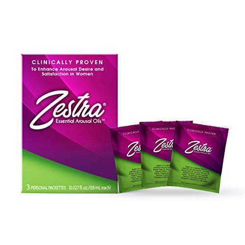 Zestra Essential Arousal Oils - 3 Single Dose Packets 0.8ml - Organic & All-Natural Botanical Arousal Oil - Safe & Clinically Proven to Enhance Pleasure during Intimate Moments (6 Boxes)