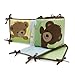 Bedtime Originals Honey Bear 4 Piece Bumper, Brown/Green