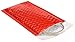 Premium Poly Bubbles Mailer Padded Envelopes with Anti Moisture and Self Seal Adhesives for Office | Tamper Resistant with Labels (4x8, Pack of 50 with Labels), Red