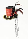 Forum Ring Master Circus Victorian Costume Goth Black Mini Top Hat Adult