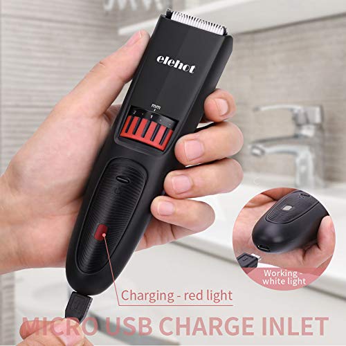 ELEHOT Beard Trimmer Hair Clippers Cordless with Adjustable Blade Combs