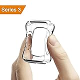 amBand Case for Apple Watch 3 42mm TPU iWatch Bumper Accessories Protector Cover for Apple Watch Series 3/2/1, Sport, Edition, Clear