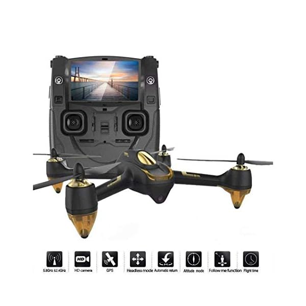 Yuany Drohne 1080p Kamera GPS Automatische Rückkehr Höhe Halten Headless-Modus Drohne HD-Antennengerät (2 Batterien) – Bild 4