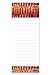 Note Card Cafe 6-Pack Magnetic Notepads for Fridge | Great for to Do List, Grocery Shopping List, School Reminders | Unique Global Design Series Set with 50 Sheets | 3.5 x 9 in