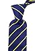 Scott Allan Classic Navy Blue Necktie | Standard Size Adult Tie | Blue and Yellow Striped Ties | Corbatas Para Hombre