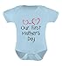 TeeStars - Our First Mother's Day - Mommy and Me Cute Infant Baby Bodysuit