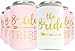 Bride Tribe Bachelorette Party Favor Can Sleeves - 11 Pack Insulated Neoprene Drink Huggies, Fits Regular Beer Cans | Decorations, Supplies, Gifts (Rosé Pink)