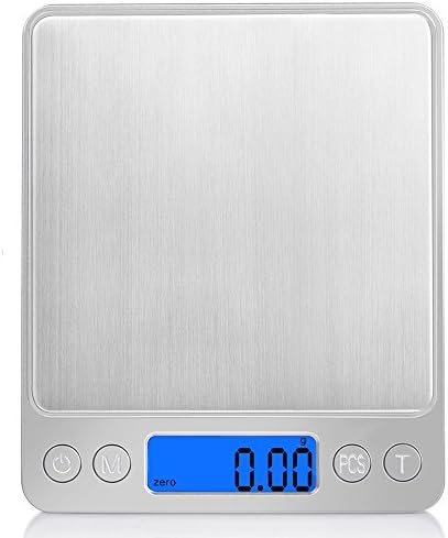 HYYIdealism Digital Scales, (500g/ 0.01g) High-precision Pocket Food Scales, Jewelry Scales, Multifunctional Pro Scales with Back-Lit LCD Display, Tare and PCS Features without batteries