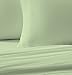 Brielle Home Jersey Knit (T-Shirt) Sheet Set, 100% Cotton, Queen, Sage