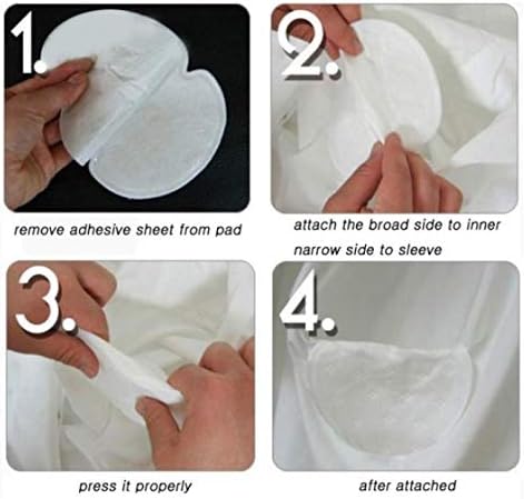 Disposable Underarm Sweat Pads Absorbing Blocks Adhesive Armpit Antiperspirant Odour Sticker Perspiration Absorbent for Dress Shirt Men Women Clothing (20pcs) - Image 5