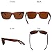 LianSan Designer Rectangle Oversized Women Men Sunglasses Glasses 0708(brown)