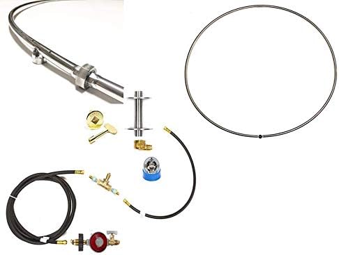 Easyfirepits Complete Lp Deluxe Fire Pit Kit Lifetime Warranted 316 Stainless Steel Burner Choice 48 00 48 Inch Sing Hoop Ring Amazon Ca Patio Lawn Garden