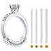 Vetoo Invisible Ring Size Adjuster for Loose Rings - Clear Ring Sizer, Ring Guard, 4 Sizes Fit for Any Rings, Pack of 16(1.2mm/2mm/3mm/4mm)
