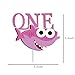 GmakCeder Shark ONE Birthday Cake Topper for Baby shark 1st First Birthday Pink Girl