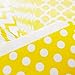 KEYYOOMY 100 Pcs Yellow Candy Buffet Bags Small Cookie Bags Polka Dot Paper Treat Bag for Wedding Birthday Party (5 inch x 7 inch)