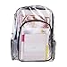 Heavy Duty Clear Backpack Transparent Bag With Reinforced Straps - Student Bookbag for School, Security, Sporting Events