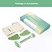 Jade Roller - TURATA Face and Gua Sha Scrap Massage Tool Set For Anti Aging & Wrinkle, Facial Eye Neck Beauty Slimming Massager Therapy Skin Rejuvenate, 100% Natural Facial Jade Stone