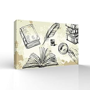 Canvas Wall Art for Living Room,Bedroom Home Artwork Paintings Back to School Ready to Hang - 12x18 inches