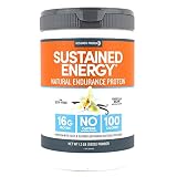 Designer Protein Sustained Energy Natural Endurance Protein , Vanilla Bean, 1.5 Pound