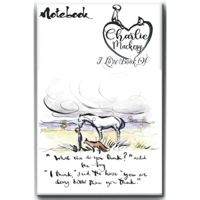 Notebook - I love book of Charlie Mackesy, friendship Journal notebook 6: Inspirational quotes Charlie Mackesy quotes, The Mole Boy, the Fox and the ... Paper Blank Journal with Black Cover Perfect 