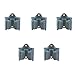 OUNONA 10pcs Broom Mop Holder Wall Mounted Garden Storage Rack (Grey)