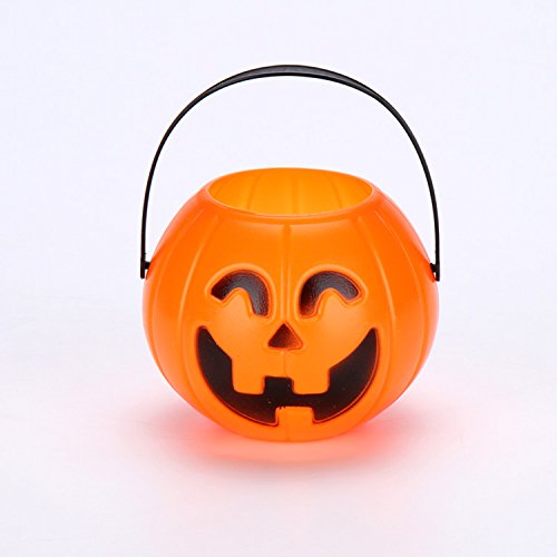 image for Topgalaxy.Z Halloween Pumpkin Buckets - Halloween Trick or Treat Baske