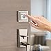 Kwikset 99250-206 Kevo Contemporary Touch-to-Open Bluetooth Smart Square Door Lock Deadbolt Featuring SmartKey Security, Satin Nickel