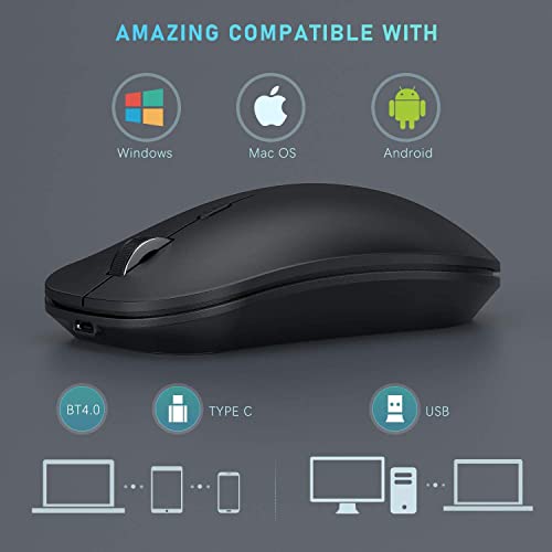 seenda Wireless Bluetooth Mouse Rechargeable Wireless Mouse Multi