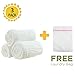 Medical Grade Cotton,Super Water Absorbent,Soft and Comfortable,Suitable for Baby's Delicate Skin,Cotton Gauze Warm Baby Bath Towels Also for Baby Blanket - 3 Pcs