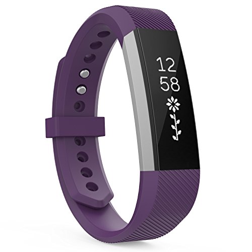 MoKo Fitbit Alta HR and Alta Band , Classic Replacement Soft Wristband Strap with Metal Clasp For Fitbit Alta / Fitbit Alta HR Smart Fitness Tracker, Fits 5.31