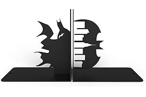 ESGO Bat Man Bookends, 19 cm x 13 cm x 19 cm, Black