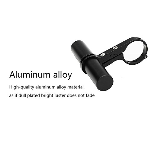 niceEshop Bike Bracket Handlebar Extension Headlight Camera Mount Bicycle Handlebar Extender with Aluminum Alloy Bracket Flashlight Headlamp, Speedometer Extension Installation Space Saver