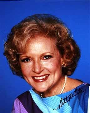 Betty White Golden Girls 8x10 Female Celebrity Photo Signed In