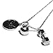 Santa Monica Charm Co. The Original Weights & Fitness Necklace with Kettlebell Dumbbell and 45lb Plate
