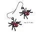Amelery Halloween Costumes Women Choker Necklace Black Velvet Spider Ruby Pendant Costume Earrings Jewelry Set Decor Girls