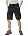 CQR Men's Hiking Cargo Shorts, Quick Dry Stretch Tactical Outdoor Shorts, Lightweight Camping Golf Shorts with Multi Pockets, Ripstop Cargo Black, 34