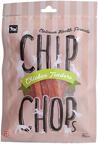 Chip Chops Dog Treat Chicken Tenders Slice, 280g, Optimum Health Formula (Pack of 4)