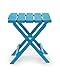 Camco 51680 Small Quick-Folding Adirondack Table, Plastic, Aqua