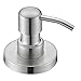 WENKEN Countertop Soap Dispensers, Lotion Clear Bottle with Rust Proof Stainless Steel Pump, Lotion/Soap Dispenser for Kitchen or Bathroom Countertops Brushed Nickel 250ml