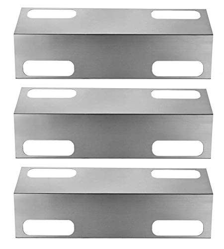 LOKHING BBQ Gas Grill Replacement Parts for Ducane Affinity Series 3073101, 3200, 3400, 4100, 4200 and Others, 39CM 99351 Stainless Steel Heat Shield Plate Tent Deflector BBQ Burner Cover Flame Tamer