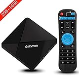 Android TV Box, Dolamee D5 Android 7.1 TV Box Amlogic S905 Quad-core 64 Bits Processor 2GB RAM 16GB ROM Smart Media Player with 3D 4K Wifi Built-in Bluetooth4.0