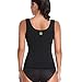 HOPLYNN Neoprene Sauna Waist Trainer Corset Vest For Weight Loss, Hot Body Shaper Slimming Vest For Women Black L