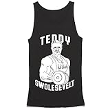 Teddy Swolesevelt Tank Top - Teddy Roosevelt Workout Shirt - Funny Gym Tank Top