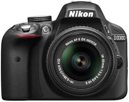 Nikon D3300 24.2 MP CMOS Digital SLR Camera with 18-55mm Zoom Lens - Black