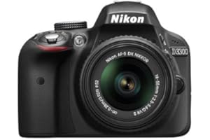 Nikon D3300 24.2 MP CMOS Digital SLR Camera with 18-55mm Zoom Lens - Black
